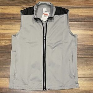 Nike Men's Full Fit Gray and Black Vest